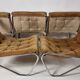 Fauteuils chromés vintage, années 1970, ensemble de 6
