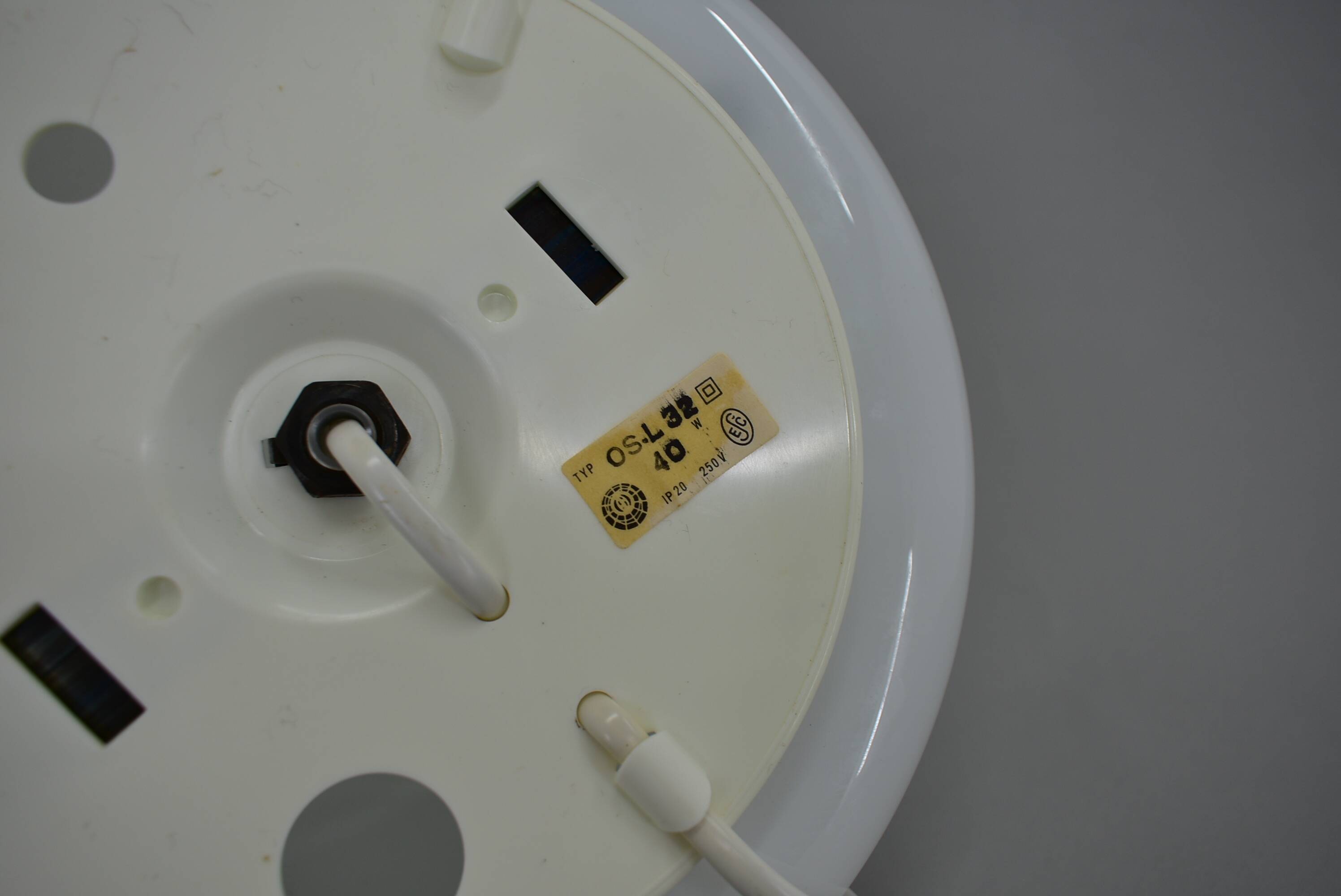 Pair of glass table lamps by Krásno nad Bečvou, 1960s