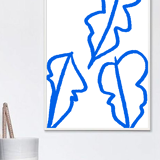 Blue leaves