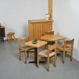 Square table, Charlotte Perriand, Les Arcs 2000, circa 1979.