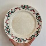 Set of 6 old flat plates model Cécile de HBCM