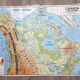 Carte scolaire vintage canada mdi année 1971