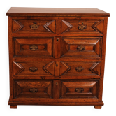 17th Century Jacobean Chest of Drawers in Oak and Walnut