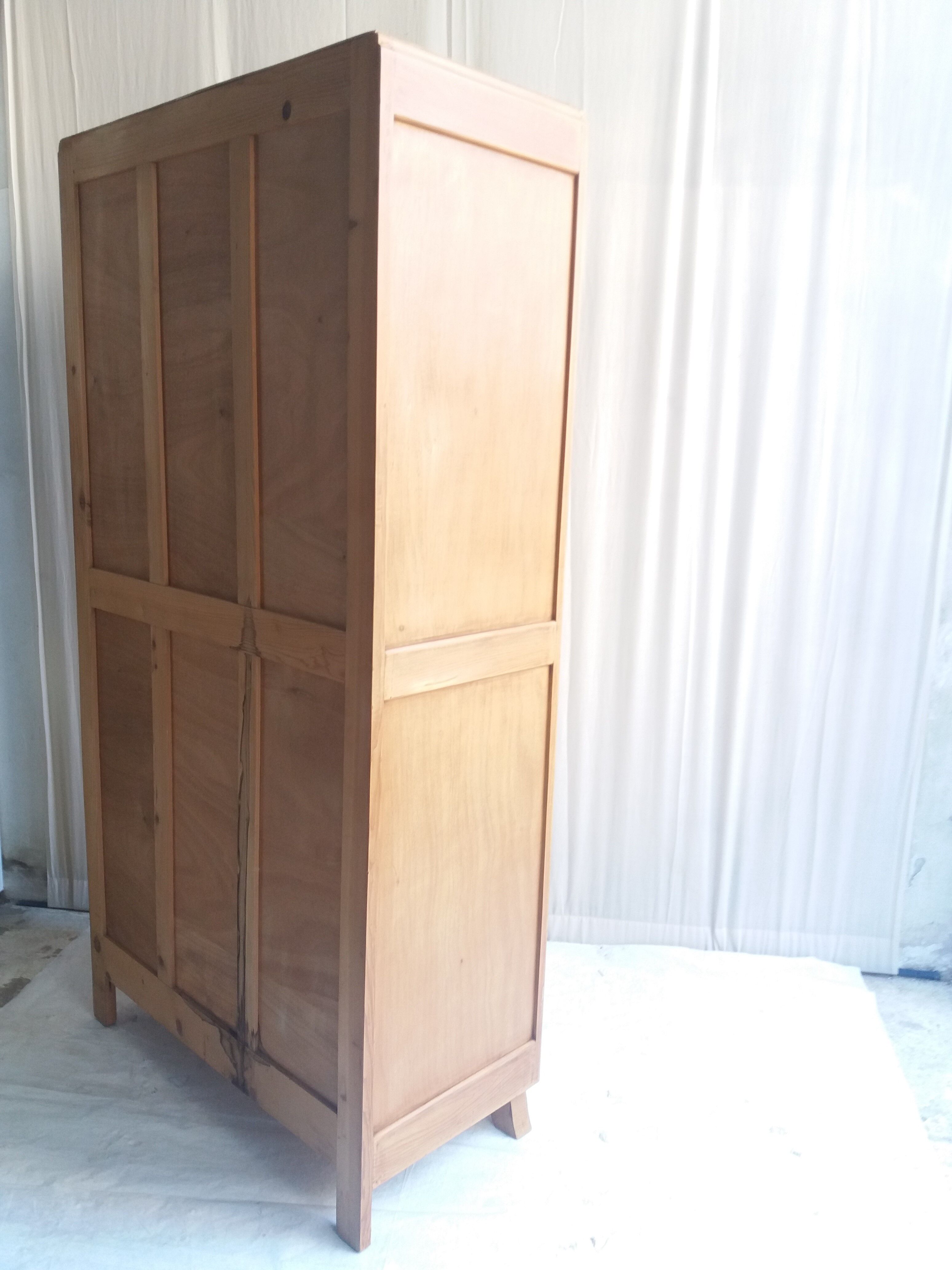 Vintage wardrobe of the 50's with 1 door