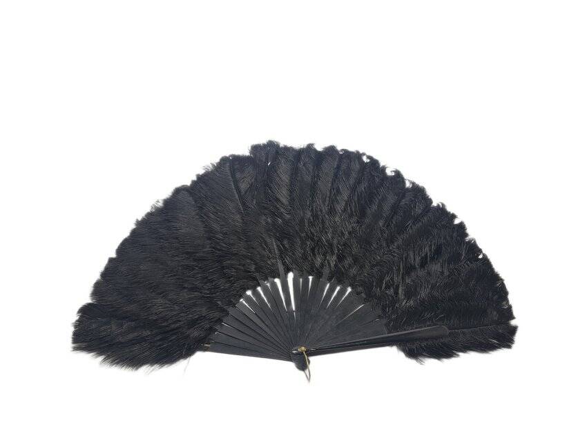 Art Deco Polish Austria feather fan, 1920s