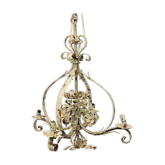 Wrought iron chandelier