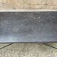 Table basse en fer forgé et dessus marbre