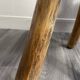 Pair of solid wood farmhouse stools