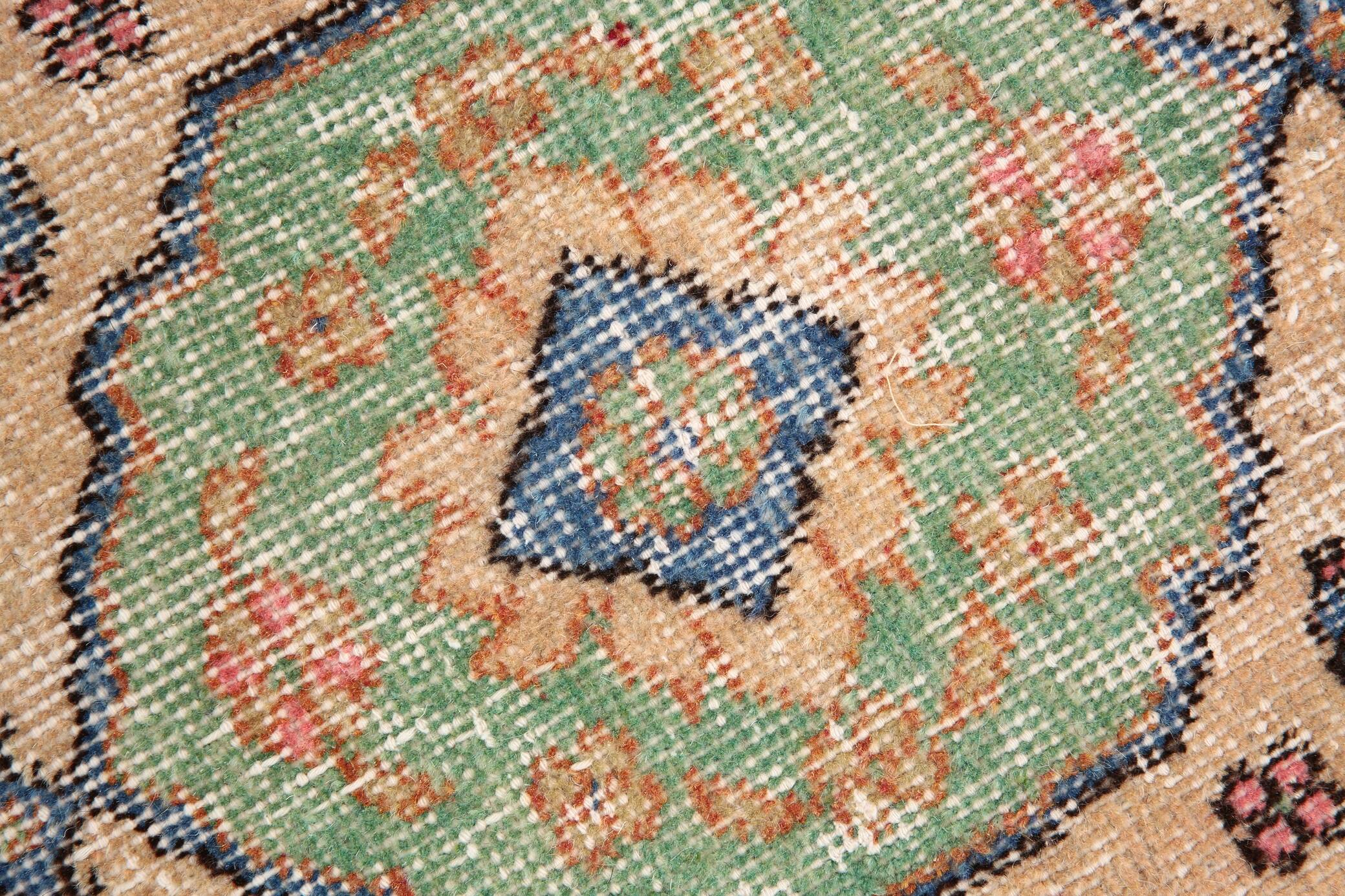 3x12 Oriental Orange Persian Runner Rug, 89x384Cm