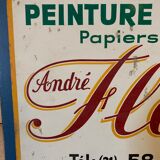 Old paint-glass sheet metal