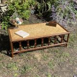 Vintage rattan coffee table