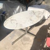 Oval marble table  1970