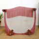 Pink velvet armchair