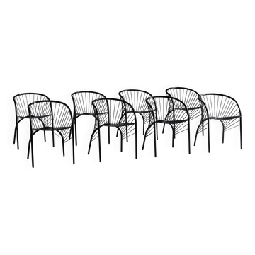 Chaises "Lizzie" par Regis Portier pour Paolo Pallucco, Italie, années 1980.