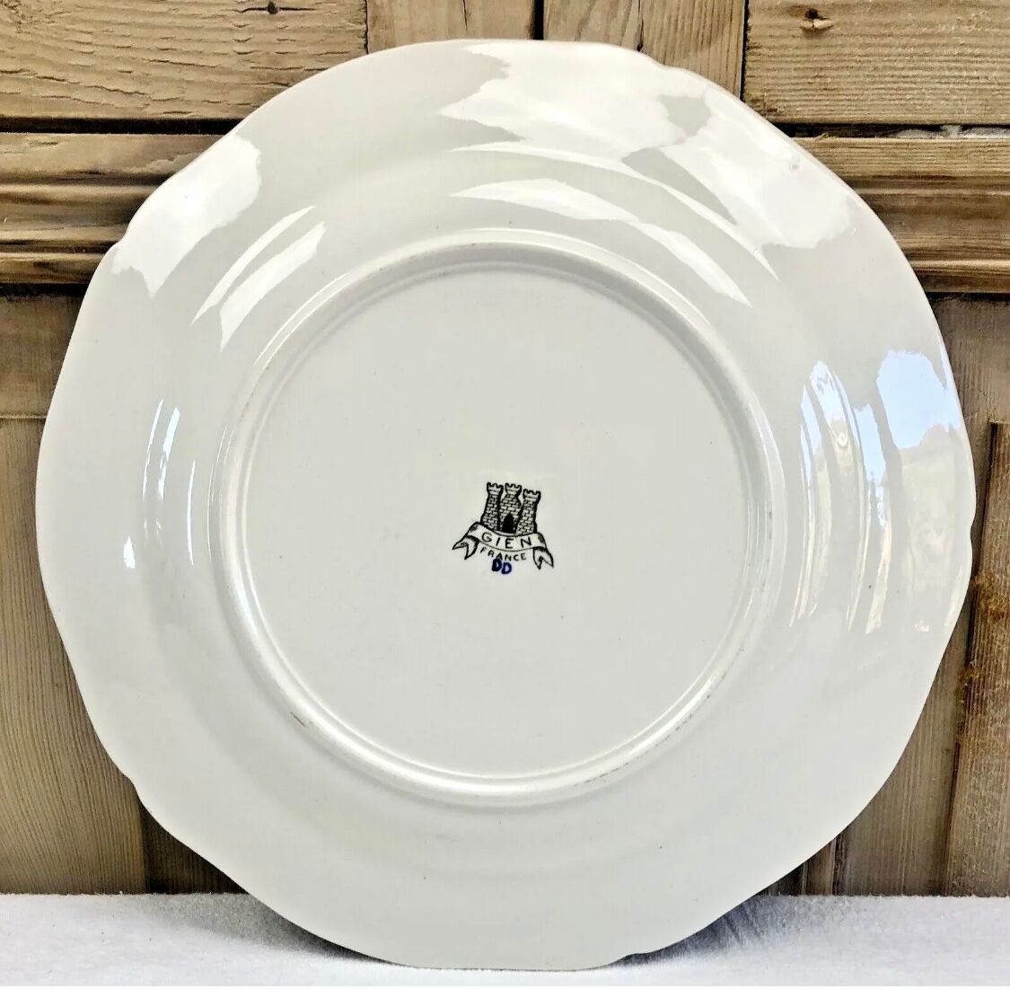 6 flat plates Gien Dionysos the children at the press 1938 1960