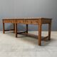 Large antique drapery fabric table