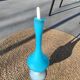 Murano blue opaline carafe vase