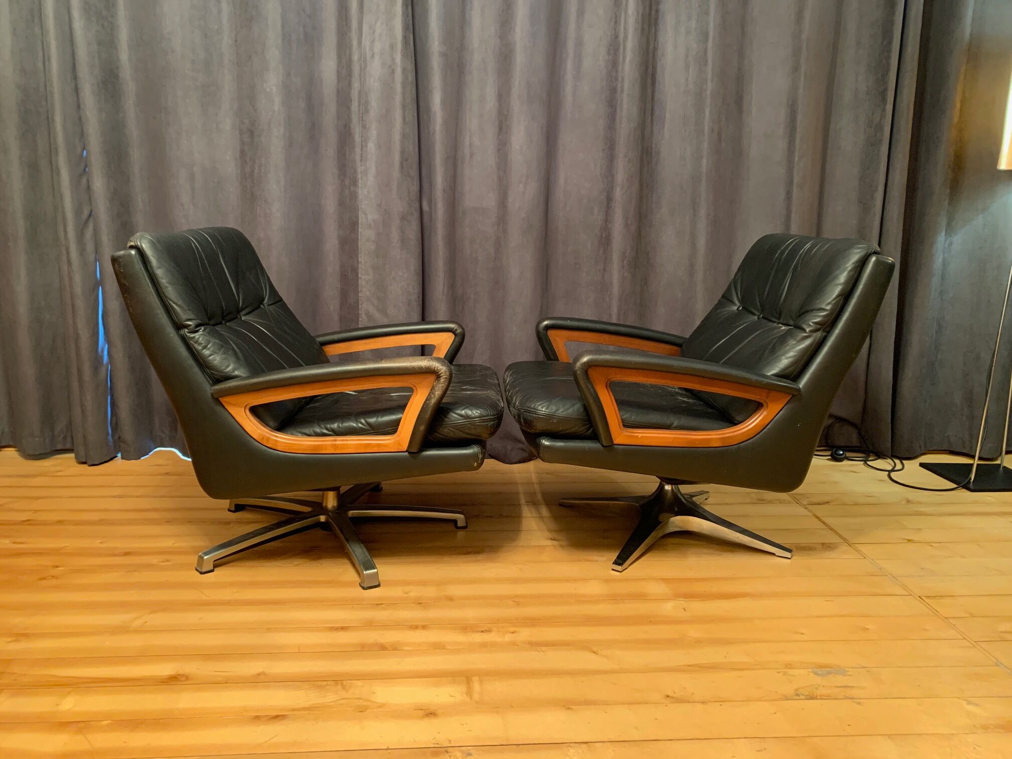 Pair of armchairs by Carl Straub Germany 1960s