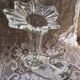 Blown glass art vase – Swan & flower, signed Soisy-sur-École