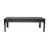 c. 1980 - Coffee table in Breccia marble and chrome - France