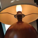 Wooden ball lamp