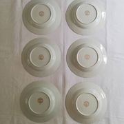 Lot vintage porcelain plates by Digoin Fragonard