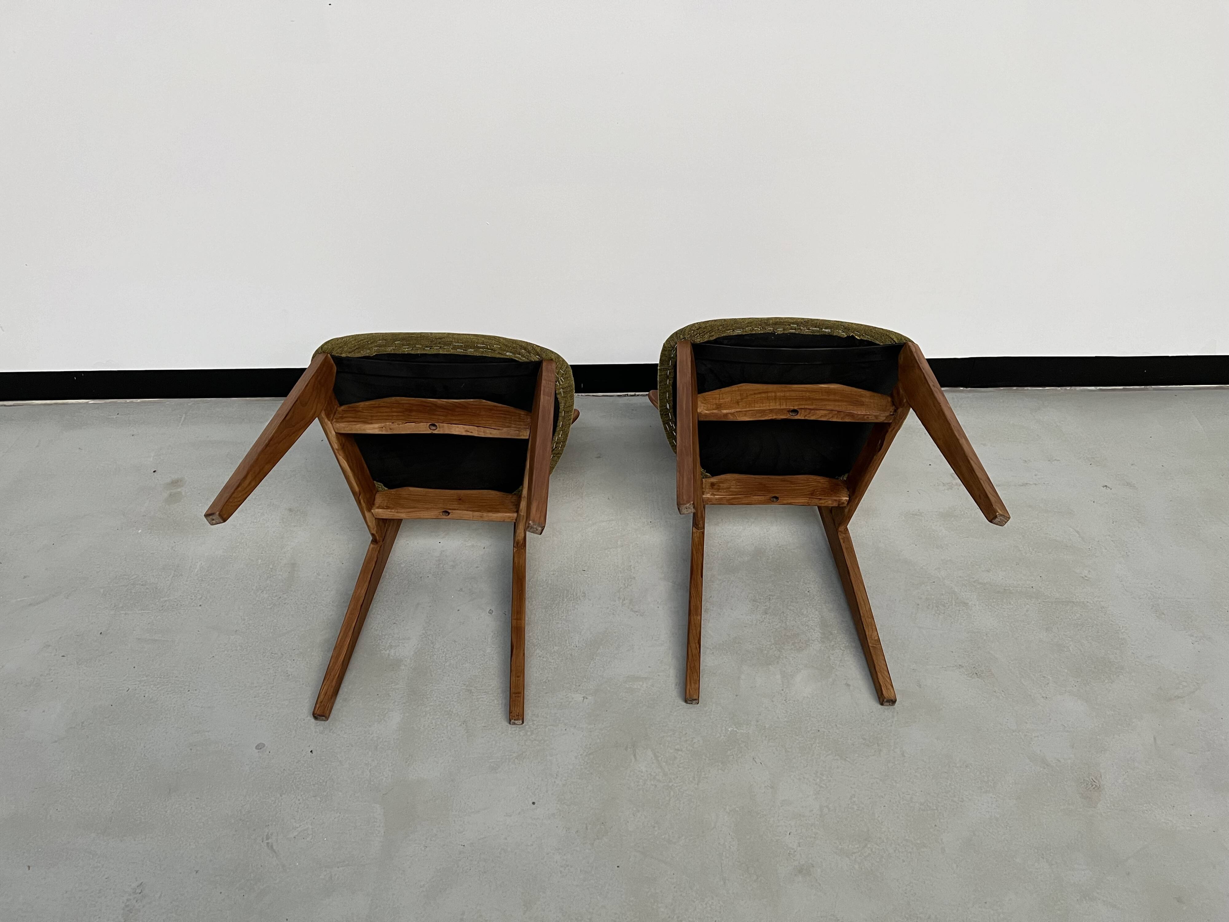 Duo de chaises Roger Landault pour Sentou