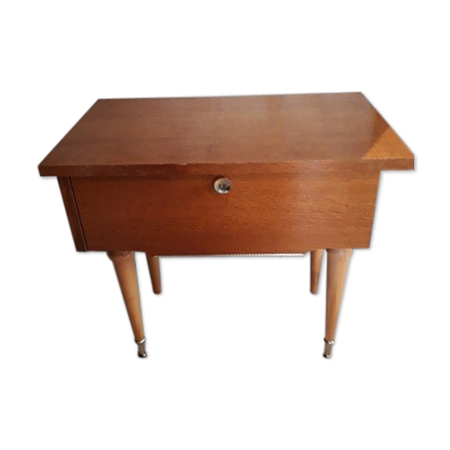 Bedside 60s blond wood