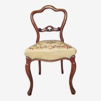 Vintage embroidered chair