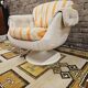Swivel shell armchair by lusch erzeugnis 1970 vintage