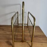Vintage gold magazine rack