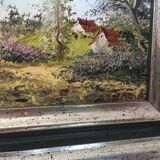 Tableau paysage signé Bertrand