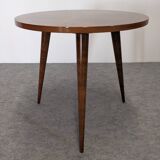 Side table, low tripod pedestal table, 50s-60s