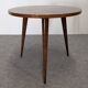 Side table, low tripod pedestal table, 50s-60s