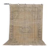 Beige Vintage Turkish Floral Rug sku 1261