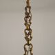 Lustre Cage 12 Lights Art Nouveau Bronze Glass and Crystal 5226
