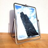 Ancien miroir barbier à poser verre biseauté