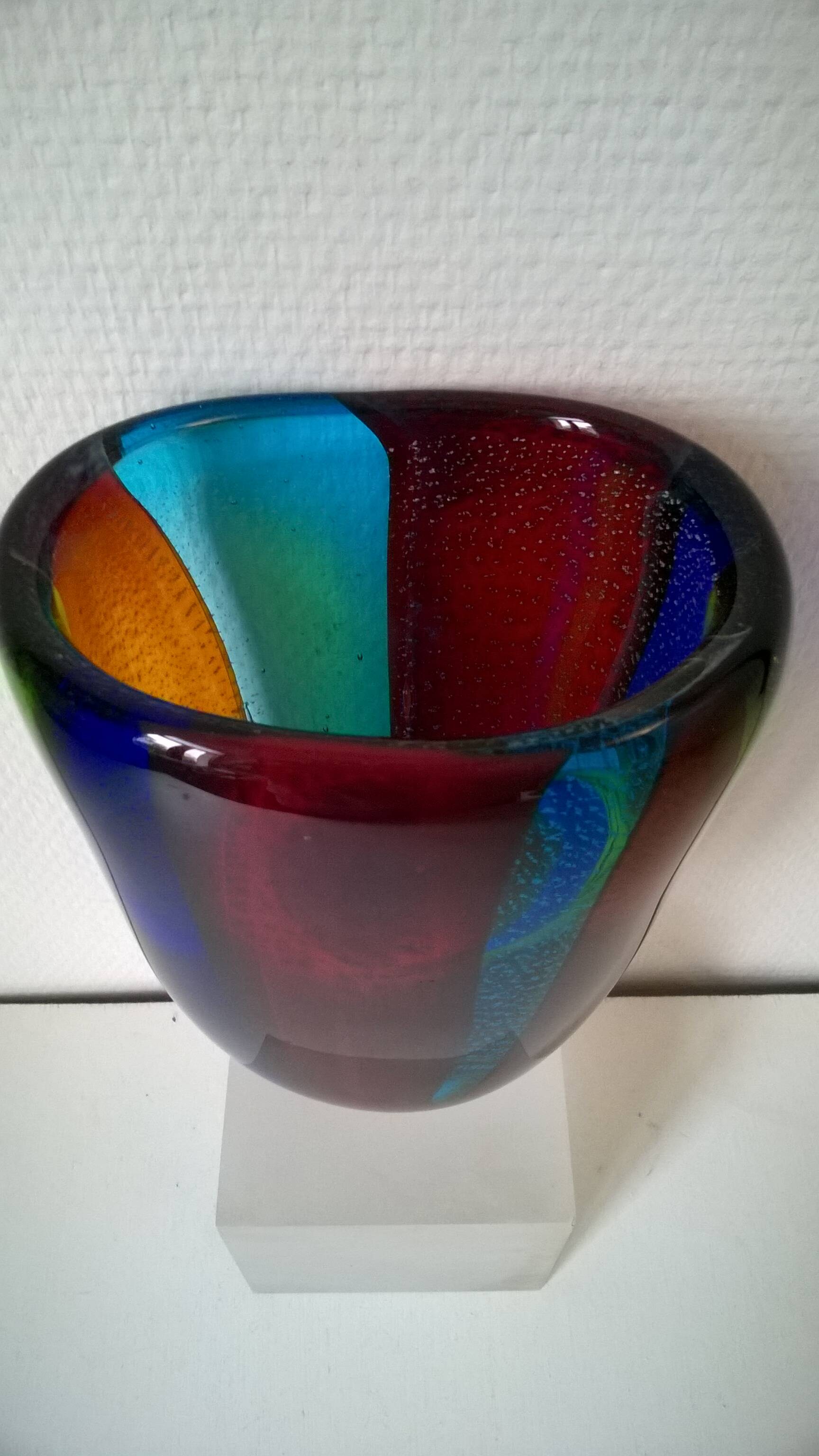 Vase en verre de Murano