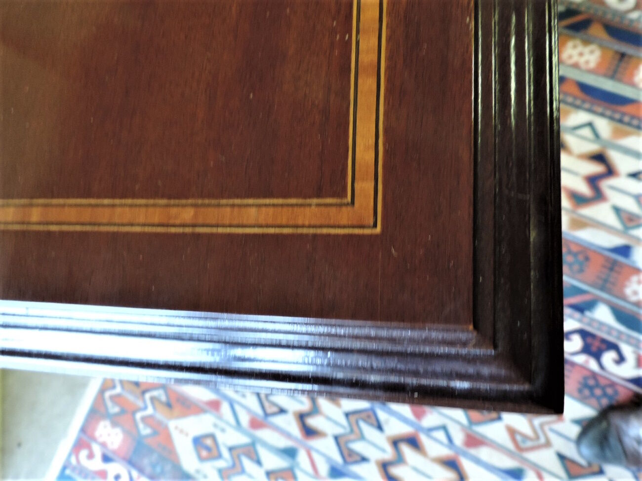 Mahogany revolving bookcase