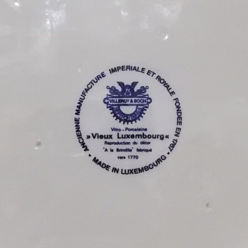 6 flat plates Villeroy and Boch décor "old Luxembourg"