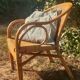 Rattan armchair