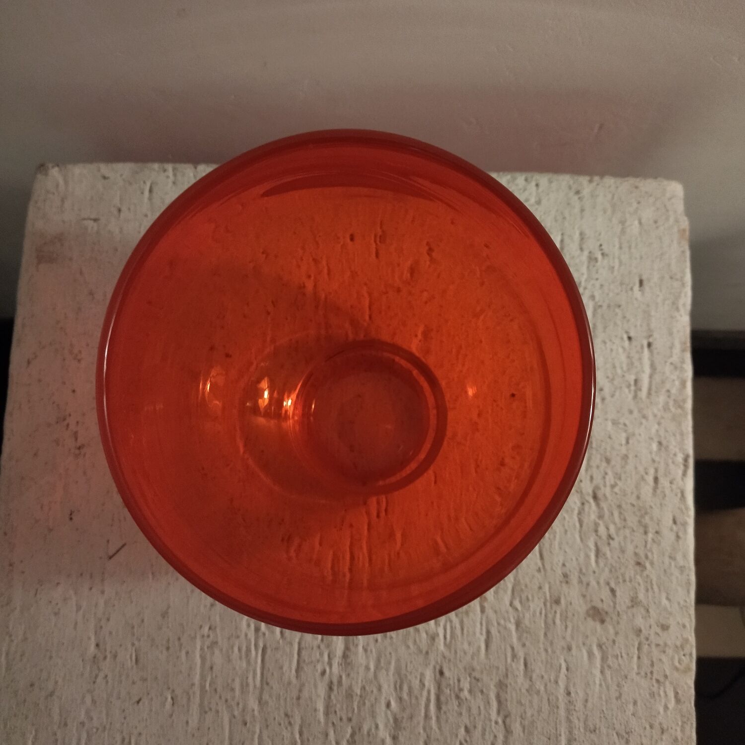Vase en verre soufflé