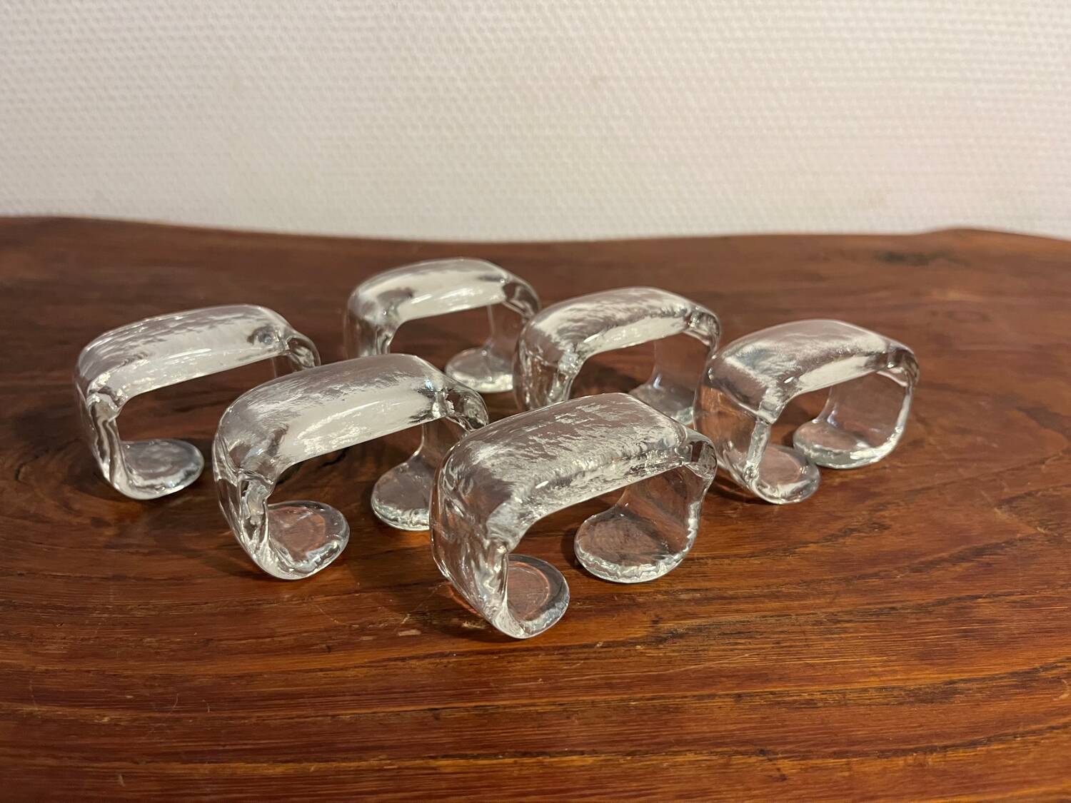 Glass cutlery holder napkin ring