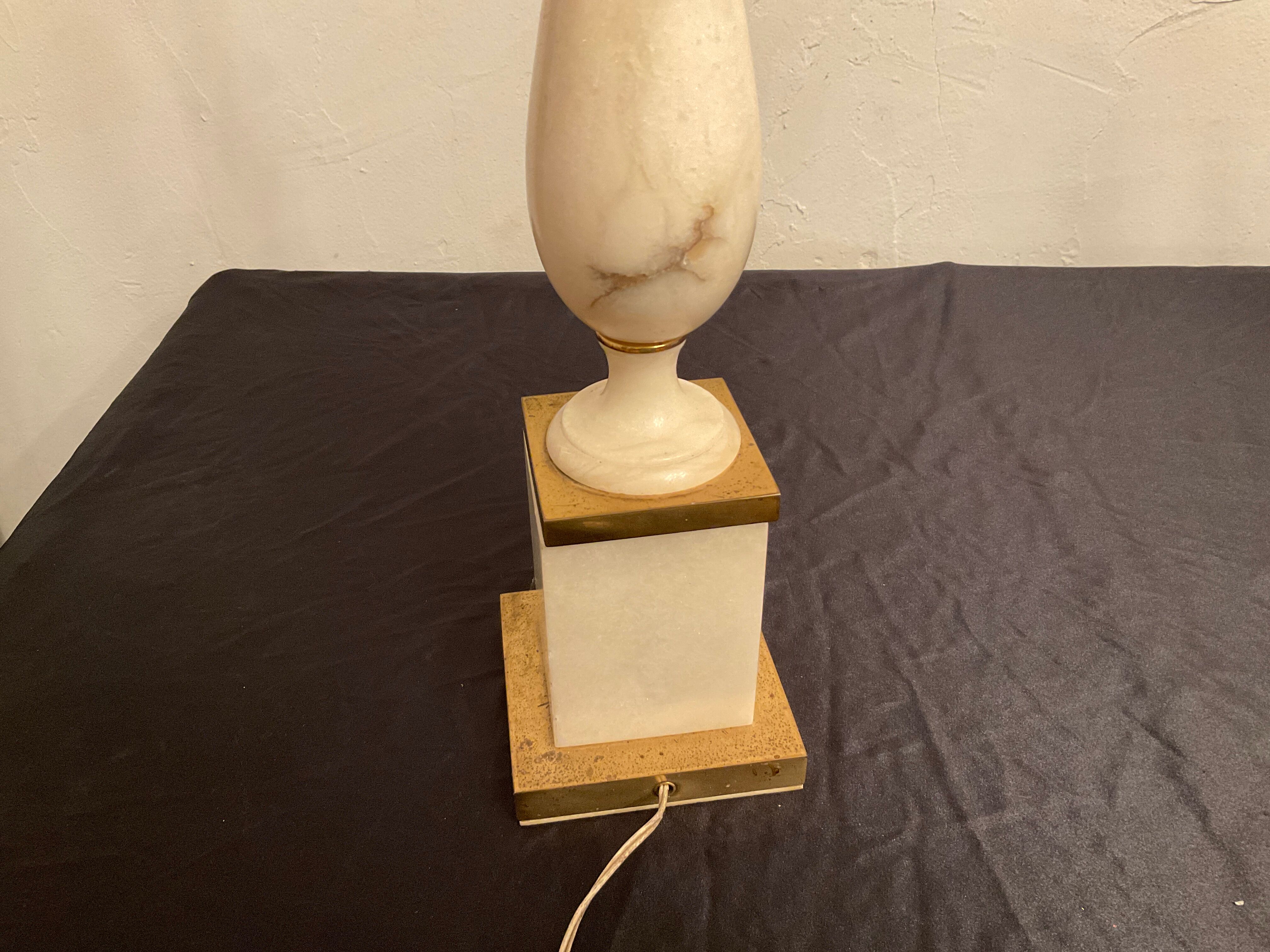 Lamp ambassador marble column space age 60-70