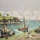 Charles vaniscotte: oil painting on canvas / port in brittany