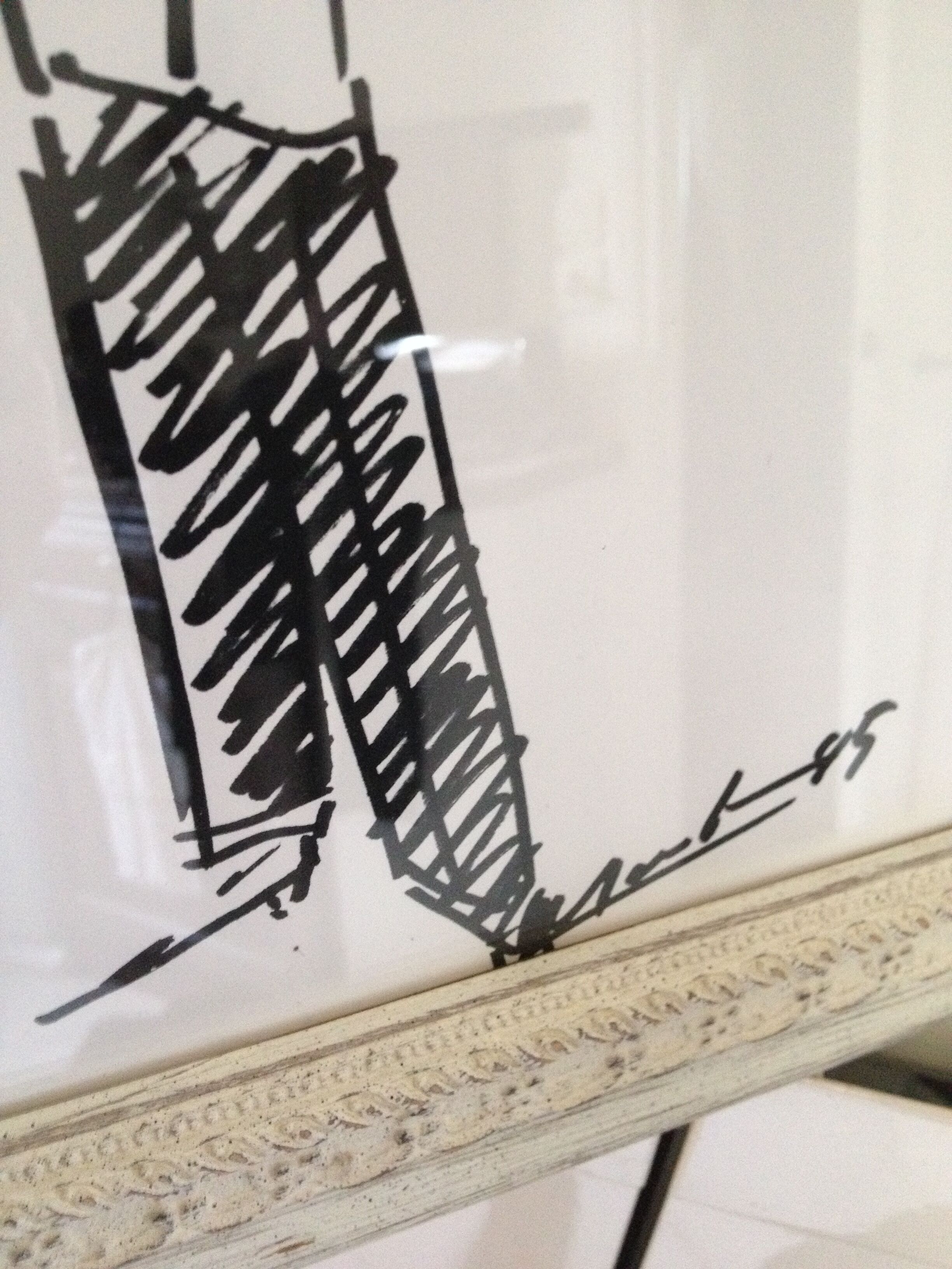 Christian dior: nice illustration / drawing / sketch of 80s press press mode