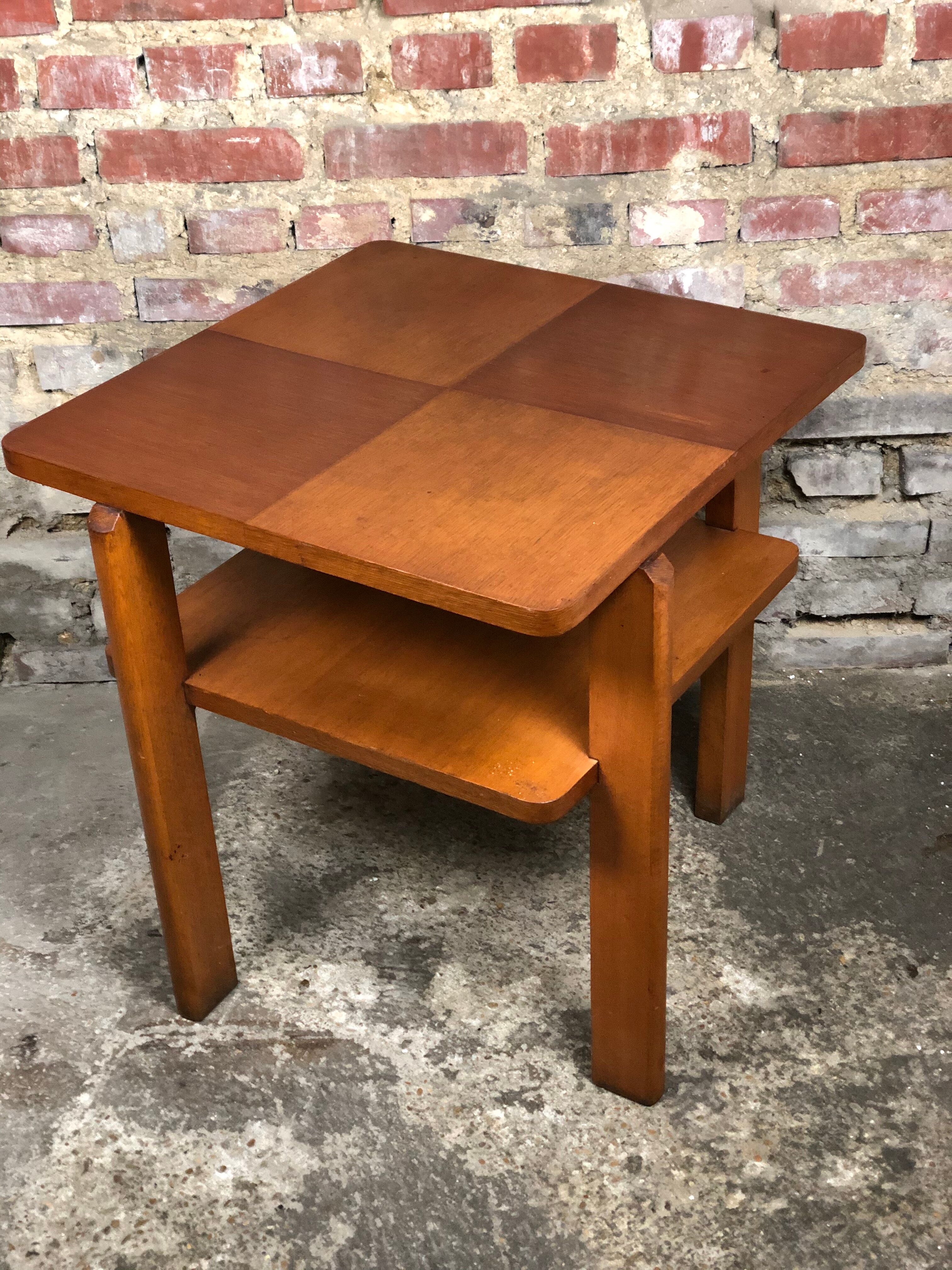 1950 Oak Side Table and Brutal Oak Veneer