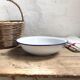 Enamelled sheet metal basin