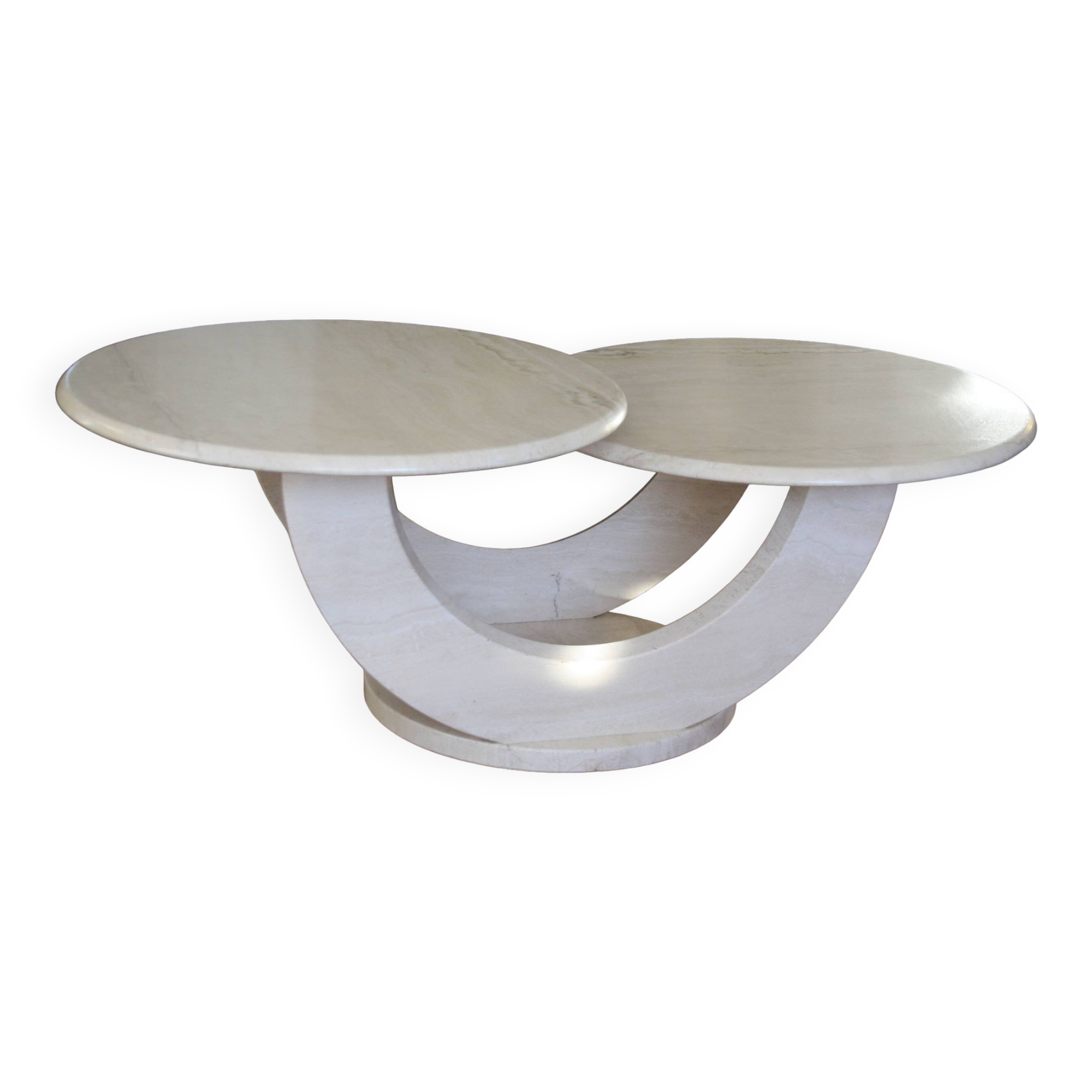 Travertine/marble coffee table