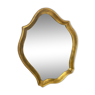 Ancien miroir encadrement en bois